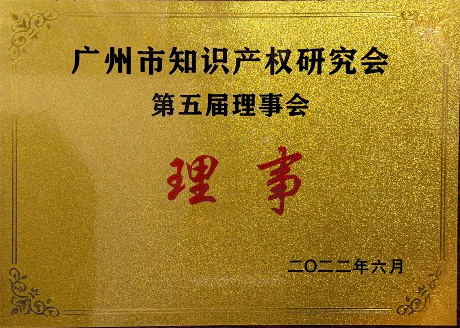 广州市知识产权研究会理事